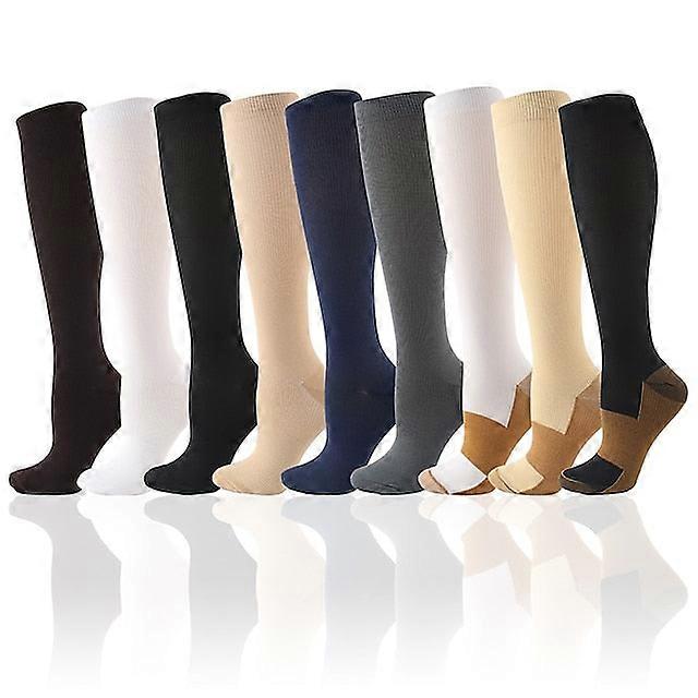 Copper Ion Compression Sports Stockings - Elastic Pressure Support Pair