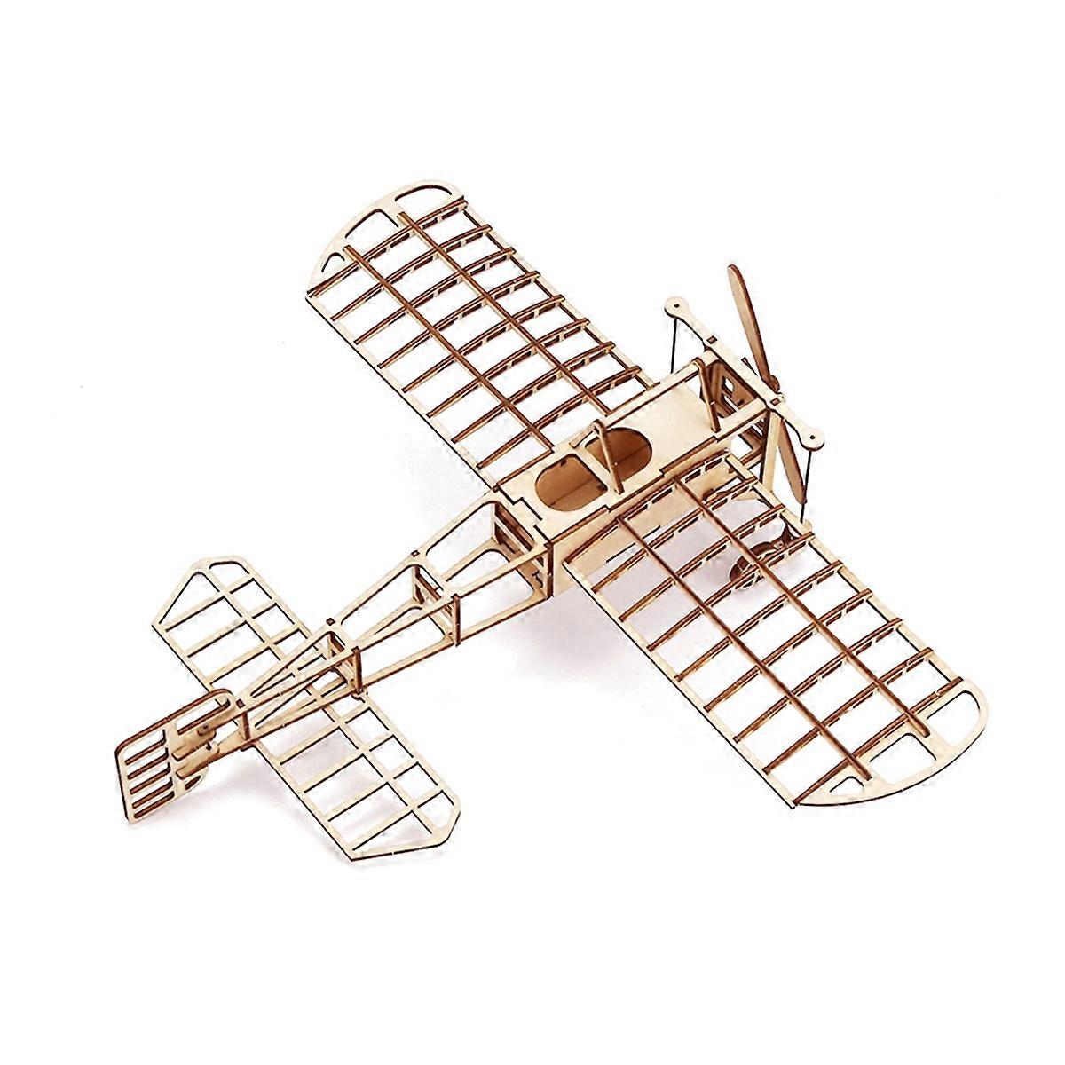 Airplane Model Wooden Simulation Toy Light Wood Airplane Assembly Toy