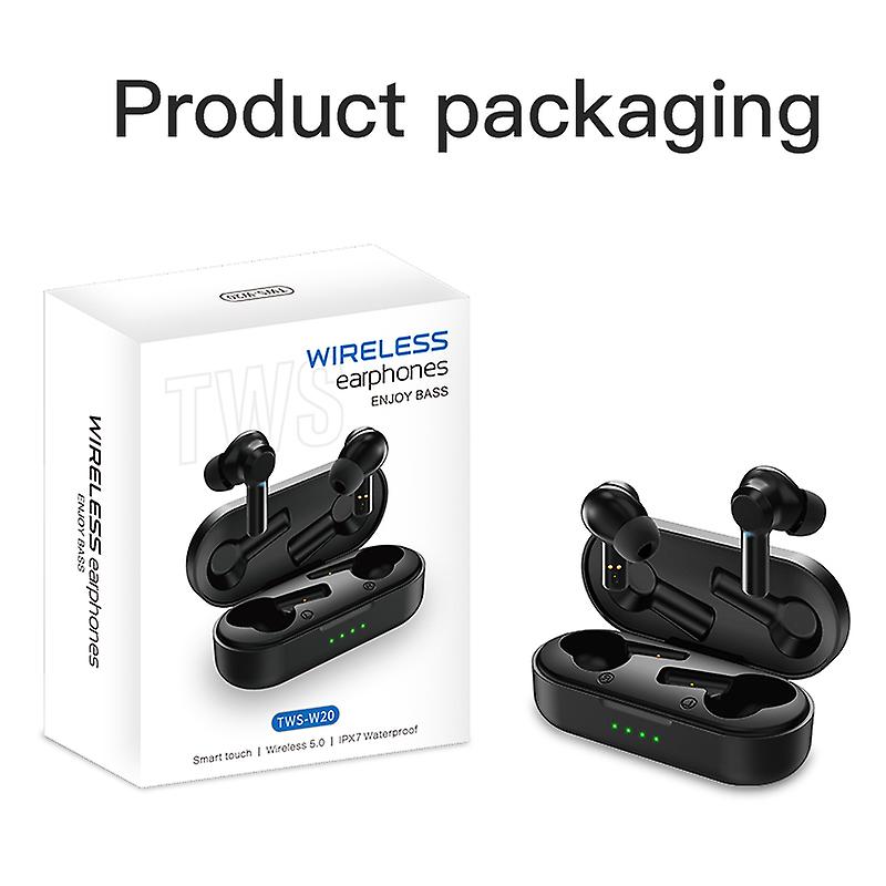 W20 Tws Bluetooth 5.0 Écouteur Sans Fil Casque Stéréo Min
