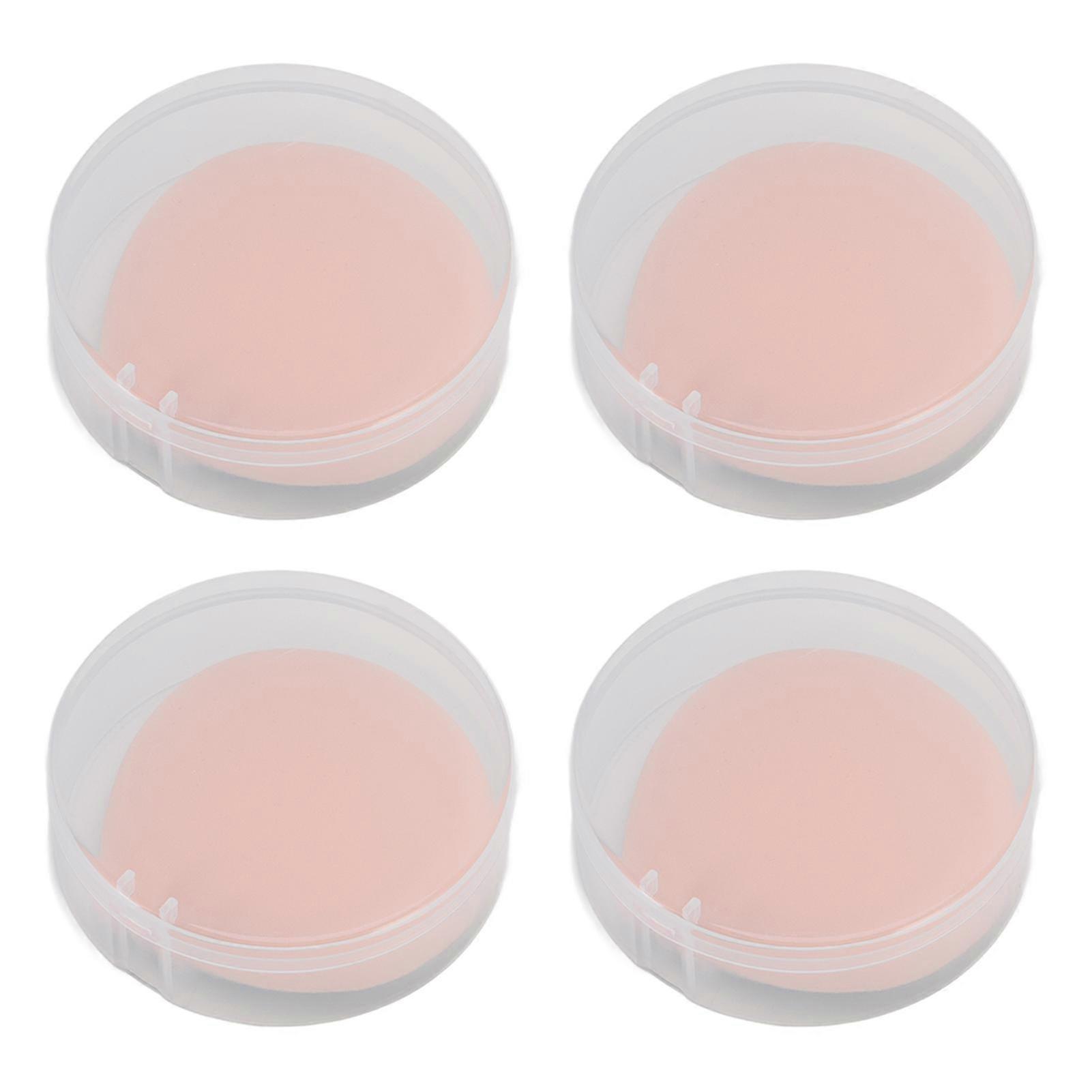 4pcs Houppette Goutte D’eau Douceur Maquillage Éponge Bouffées Vert avec Boîtes De Rangement