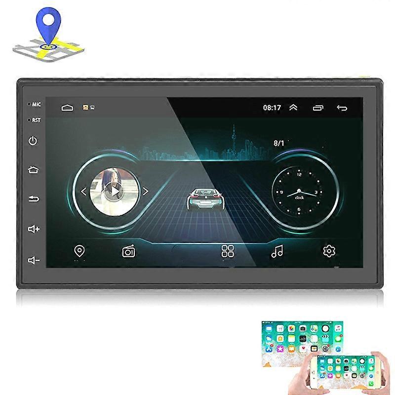 Auto 7 Zoll Universal Android Navigation MP5 Player GPS Bluetooth Auto Navigation All-in-One Standard + 8 Lichter Kamera