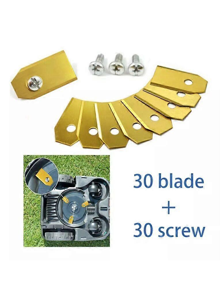 egnet for 30x titanblader reservedel Gardena Automower Set robotgressklipper 0,75 mm Storbritannia