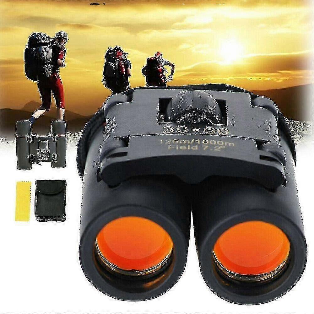 Binoculars Mini Day Night Vision Telescope 30x60 Zoom Compact Binoculars With Pouch