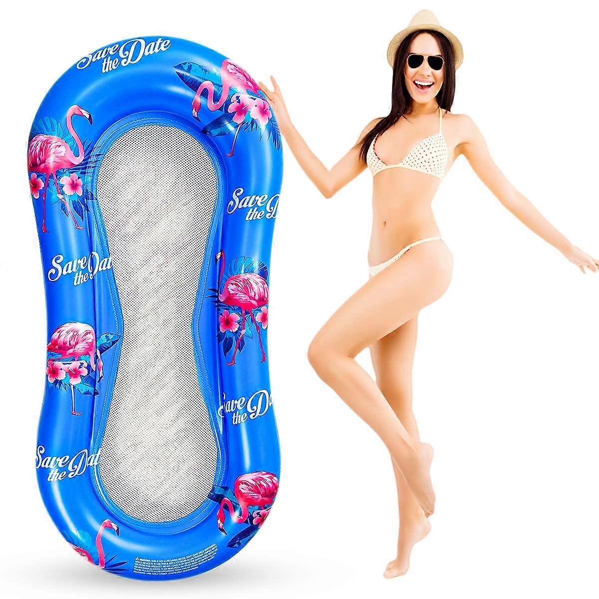 Adult Pool Float Hammock, Inflatable Lounge Chair, Waterproof Pool Sofa Bed, Full Body Support for Relaxation