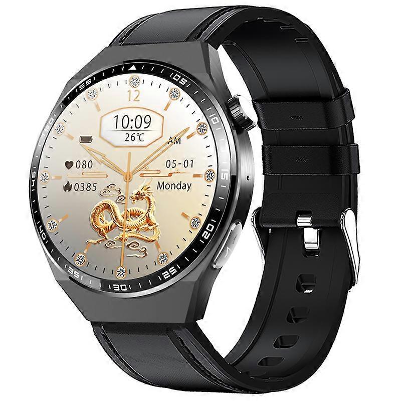 Smartwatch with Bluetooth Calling, Non-Invasive Blood Sugar Monitoring, ECG, SOS Alert, Step Counter, and Sports Tracking(Black)