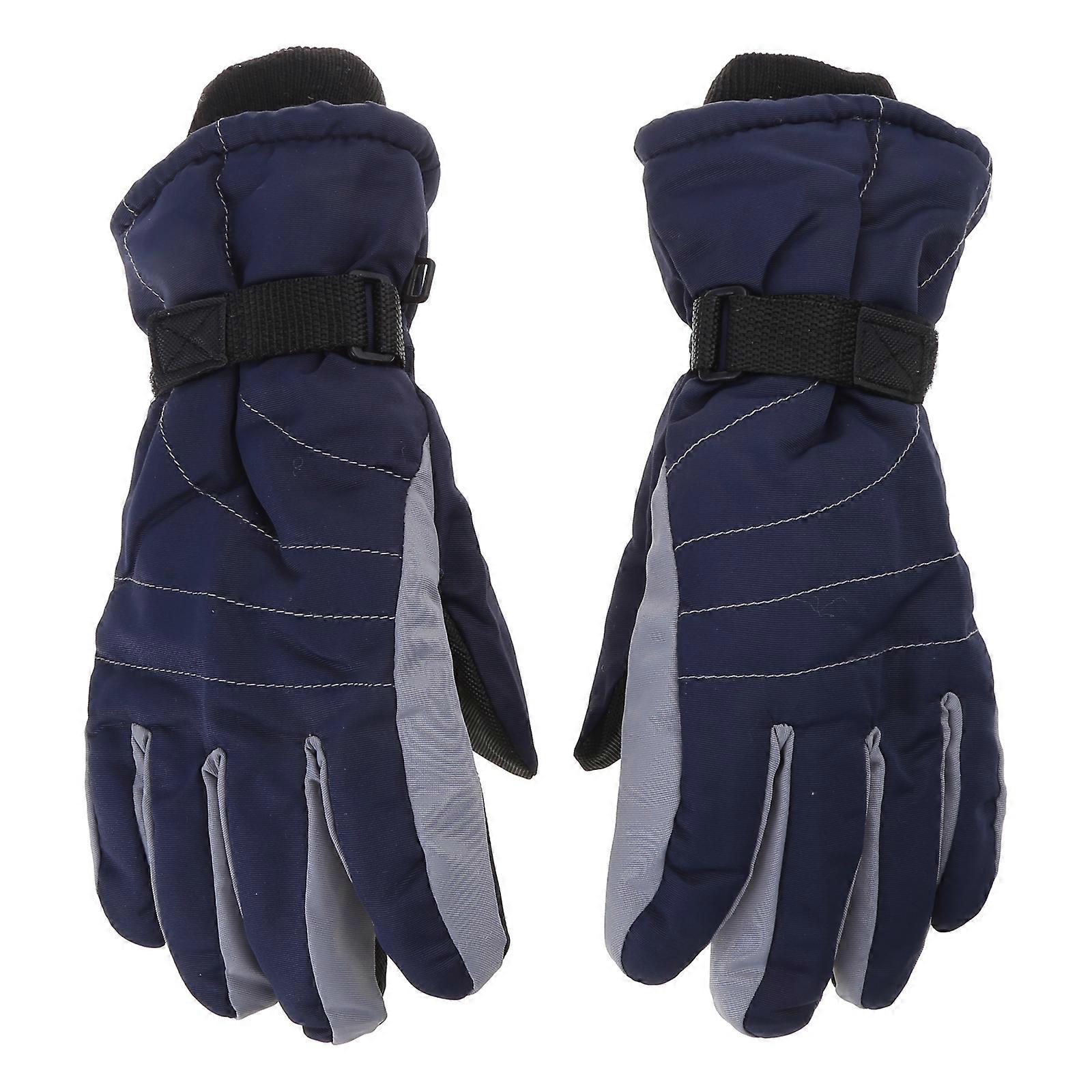 Lapset Hiihto Pyöräilyhanskat Paksut Lämpimät lapaset Vedenpitävät Lumilautailuhanskat Punainen M