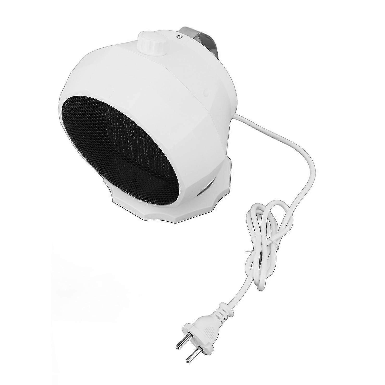 Space Heater Mini Portable Electric Space Heater Energy Saving Adjustable Desktop Heater for Office Dormitory Bedroom White 1000 to 1800W EU Plug 220V