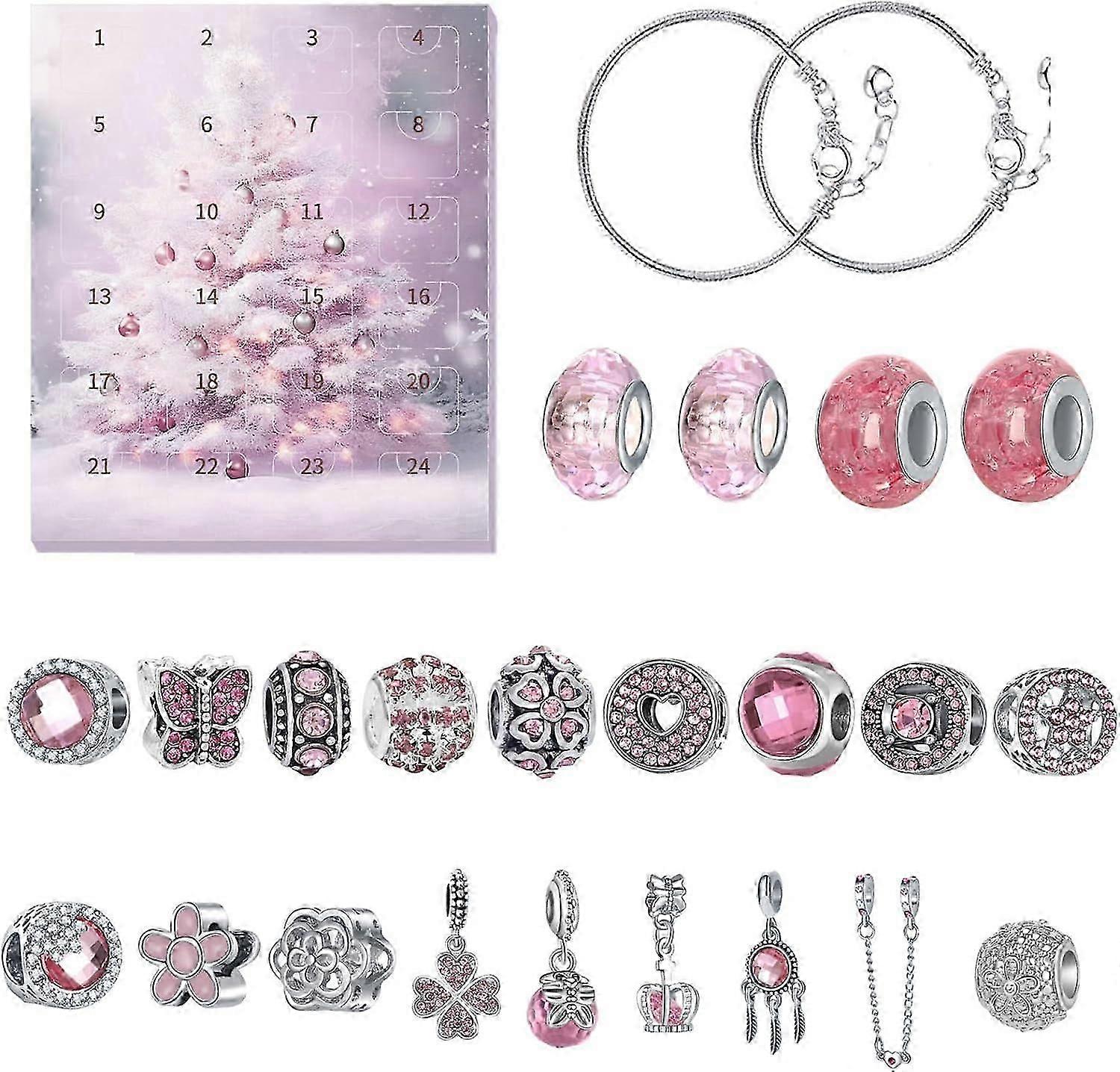 Girls Charm Bracelets Advent Calendar - DIY Christmas Countdown Kit