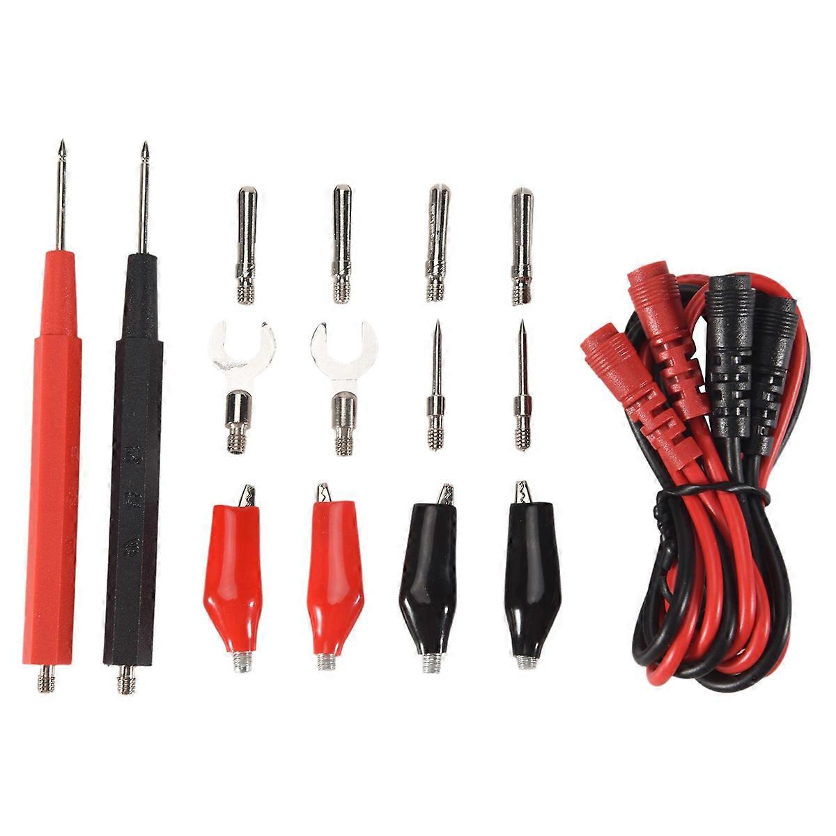 16Pcs Multimeter Test Probe Test Leads Kit Replace Test Wires Probes for Digital Multimeter Crocodil