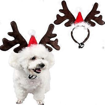 2 stk katt hund julegevir pannebånd reinsdyr gevir pannebånd for hunder katter liten hund reind