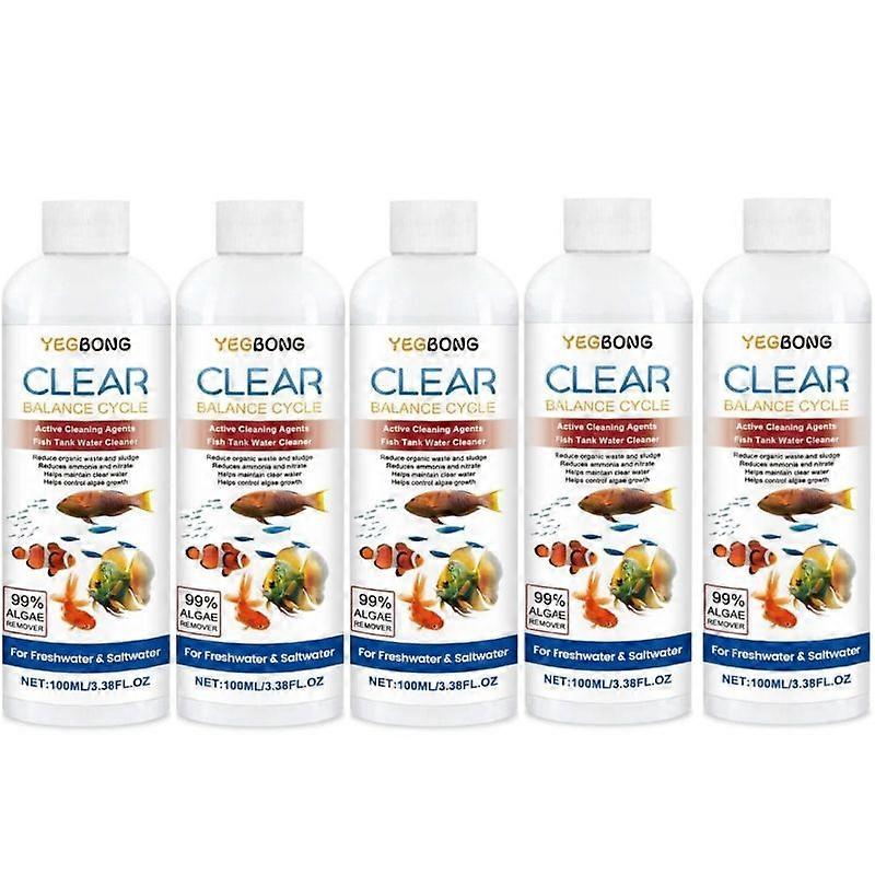 Algae Control For Fish Tank Algae Removal Cleaning Liquid Aquarium Cleaner Purifies Water