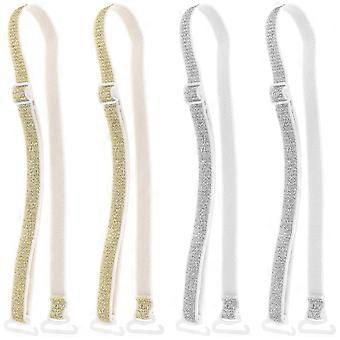2 paar bh-bandjes Decoratieve verlengbandjes Afneembare bandjes voor vrouwen