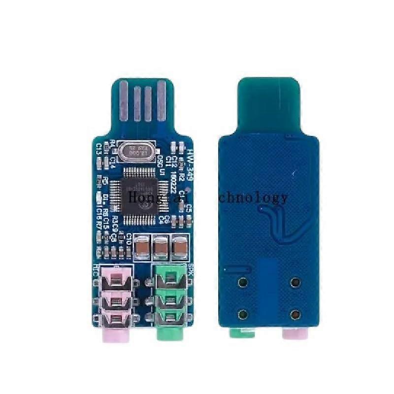 Driverless Usab Sound Card Computer External Module Laptop CM108 Chip High for Reliable Electronic Component, Precision, Stable Performance