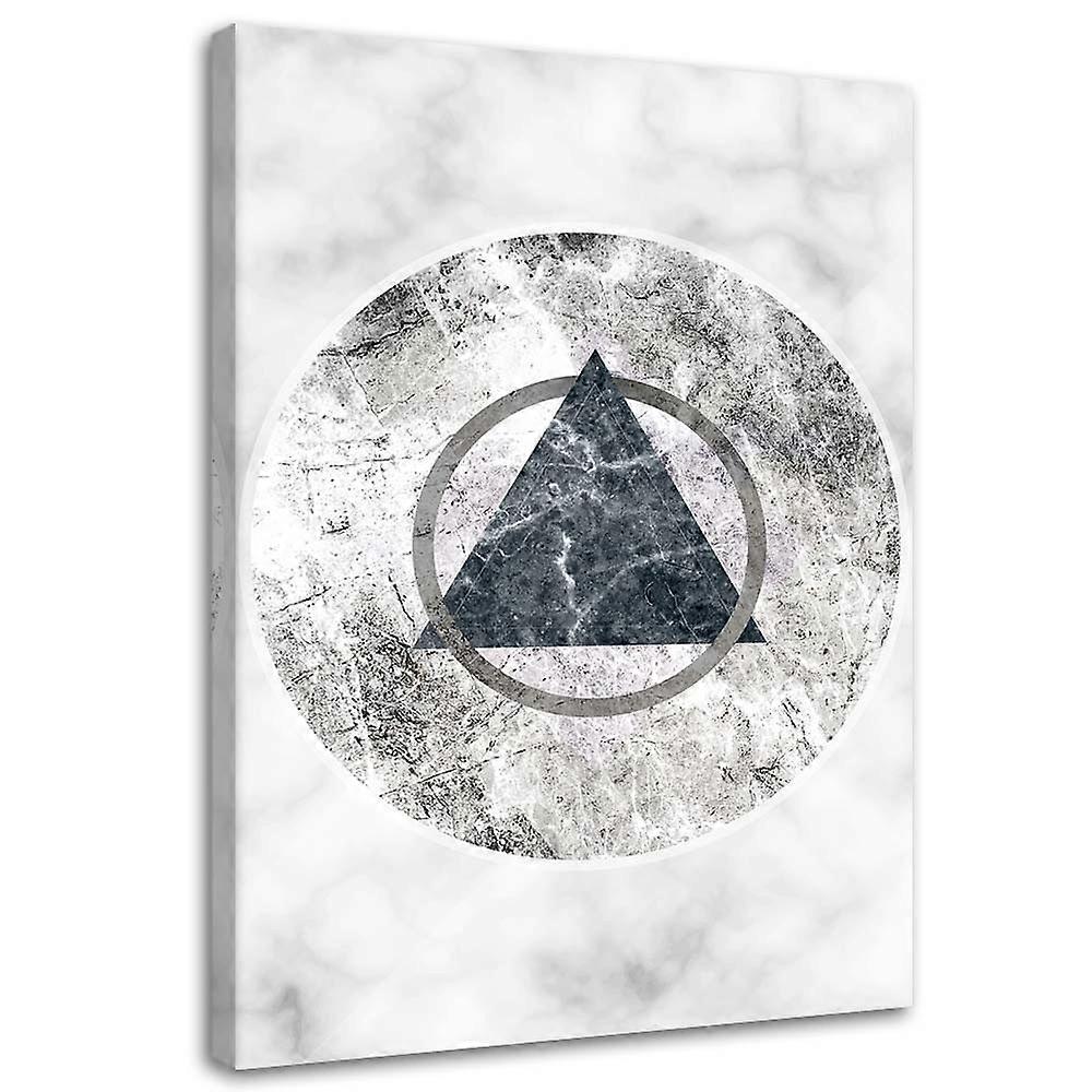 Lienzo, Figuras geométricas - mármol - 40x60