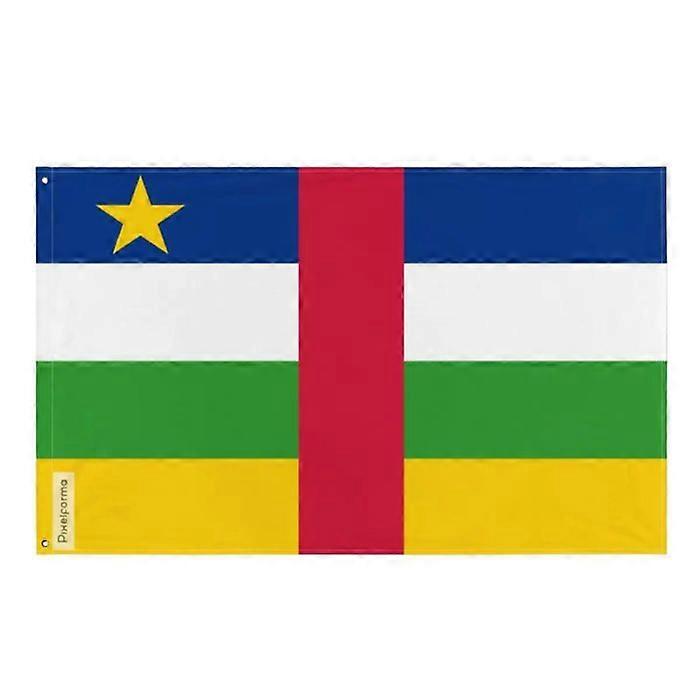 Flag of the Central African Republic – 120 x 180 cm – Polyester – Iron eyelets – Durable