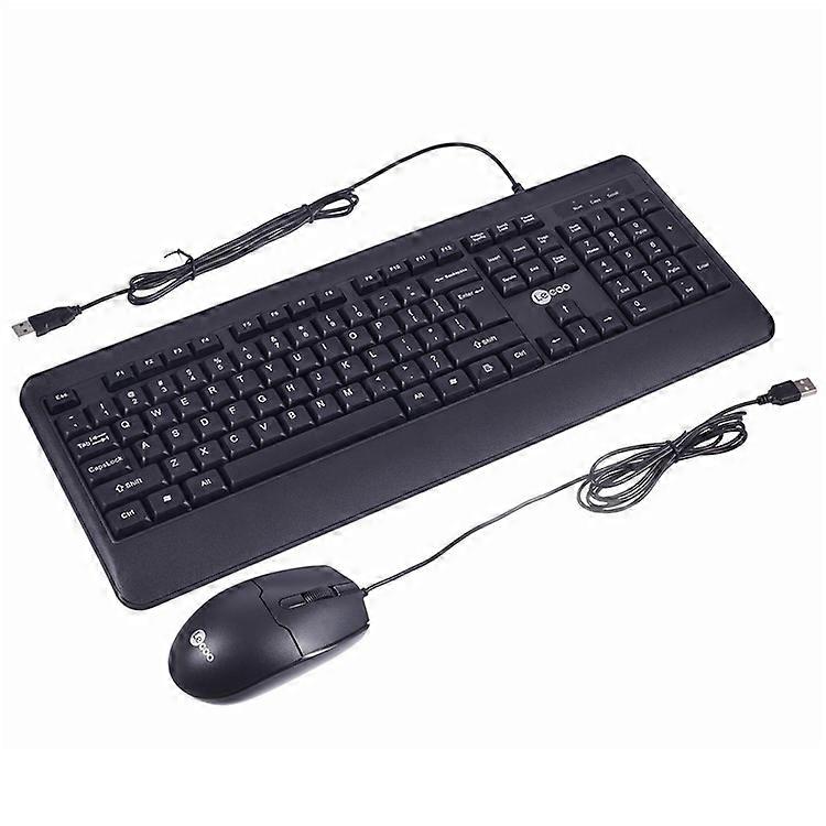 LENOVO LECOO CM104 Wired USB Keyboard and Mouse Combo 104 Keys 1600 DPI for Windows