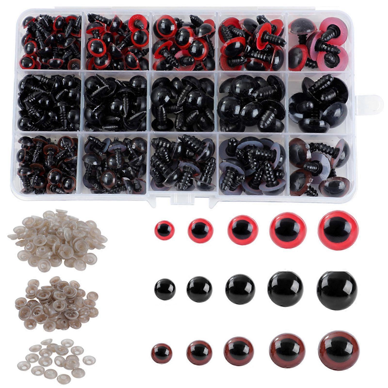 Create Crochet Crafts with 462PCS Plastic Eye Set for Doll Craft for Handmade Doll Assorted Sizes Eyes