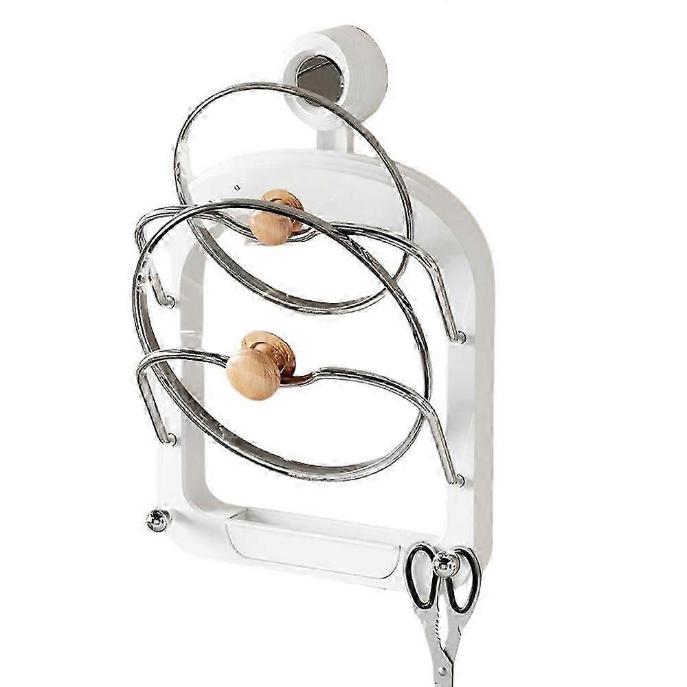 Practical Pot Lid Holder,Upgraded Universal Pot Lid Organizer Pot Rack Holder