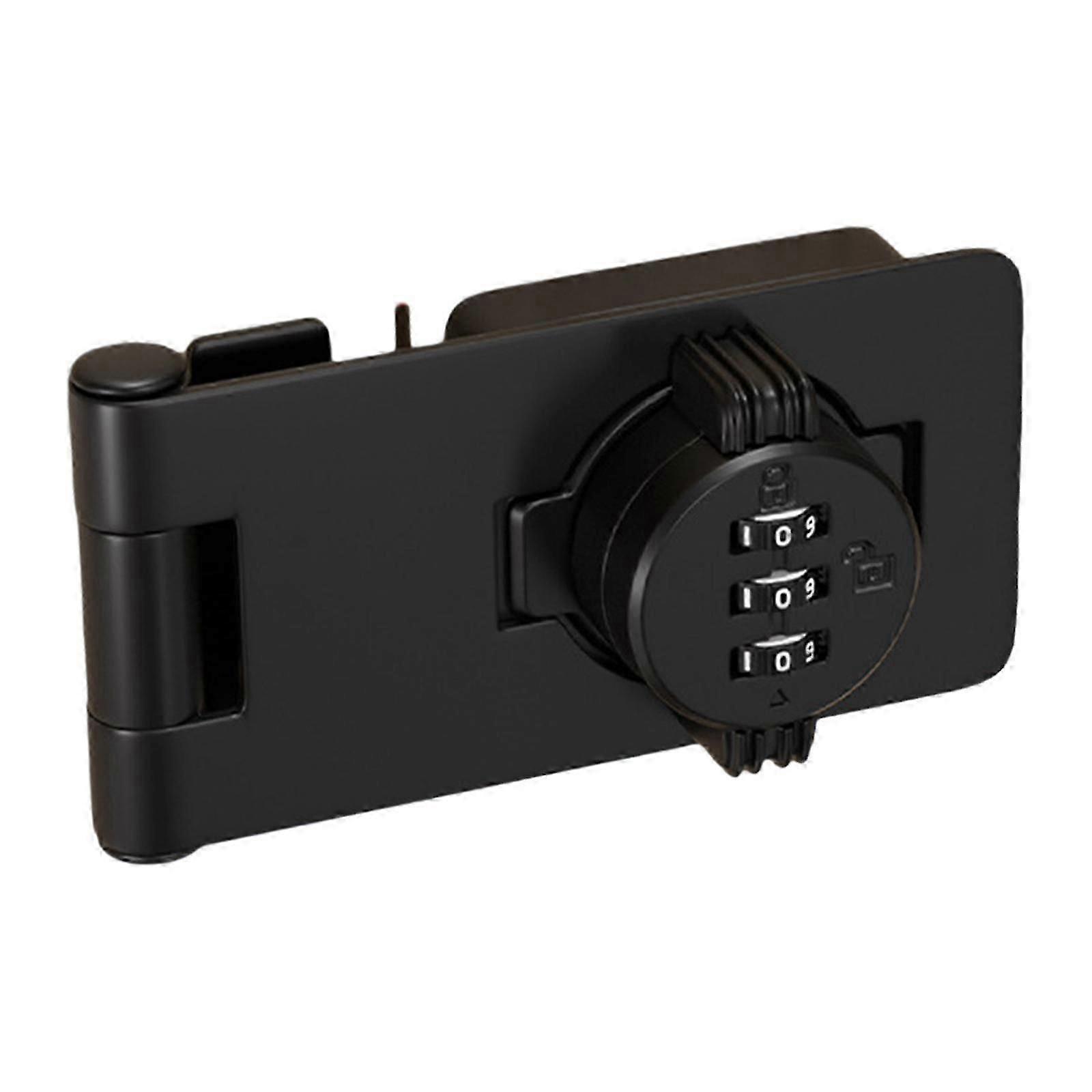 Cabinet Combination Lock with Screw Security Lock Bathroom Password Rotary Hasp Lock Keyless Cabinet Lock for Garage Outdoor