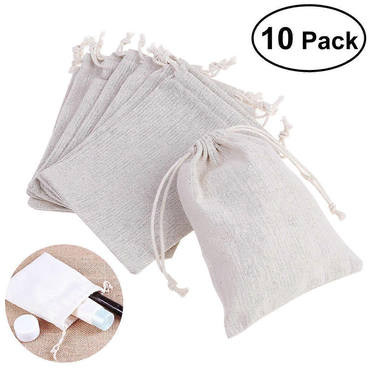 Versatile Linen Jute Sacks Designed for Storing Small Objects Securely