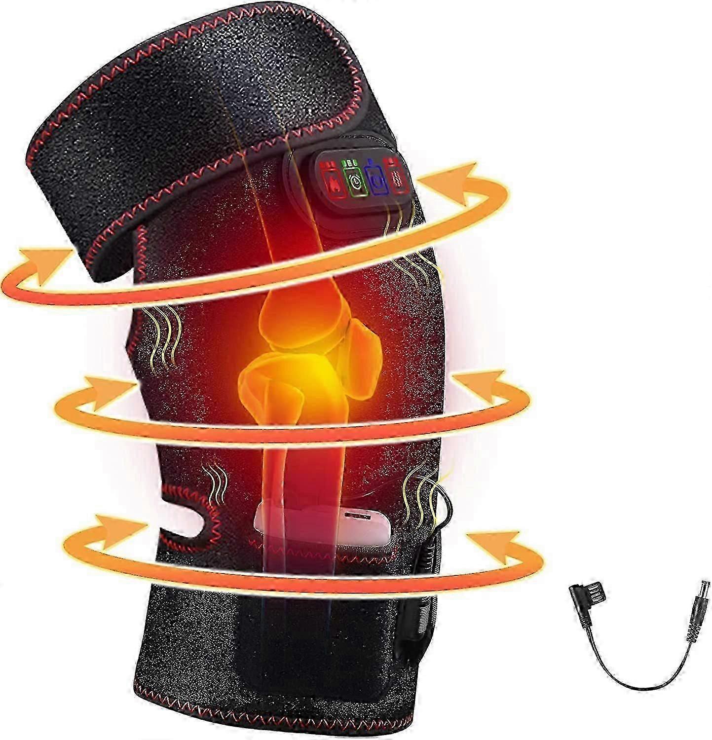 Ginocchiera antidolorifica per artrite 2 in 1, supporto per ginocchio riscaldato per artrite, cuscinetto riscaldante per ginocchio o terapia del freddo per tenere caldo, ginocchio riscaldato elettrico -CAN-