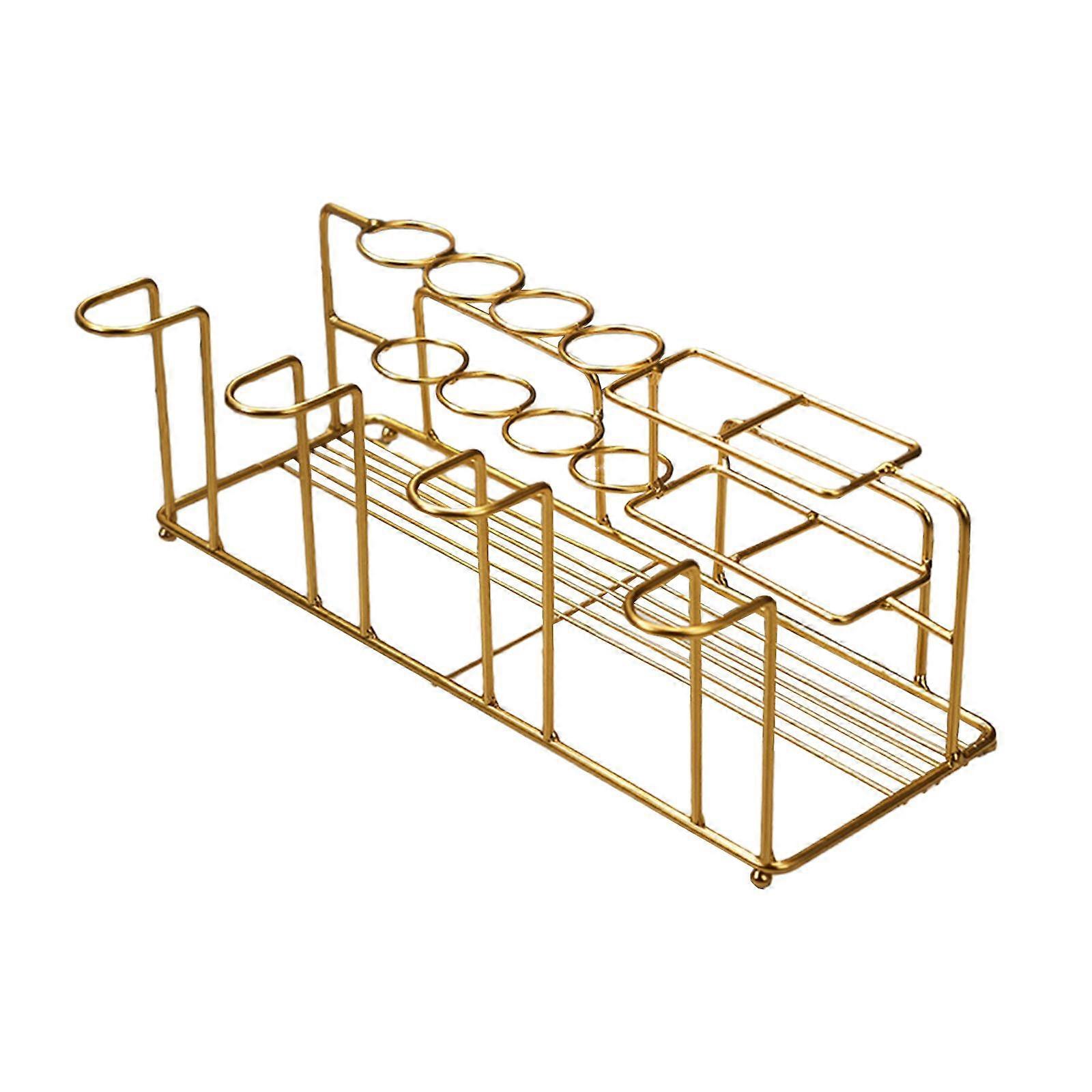 Iron Toothpaste Holder Toothpaste Storage Rack Toothbrush Organizer for Electric