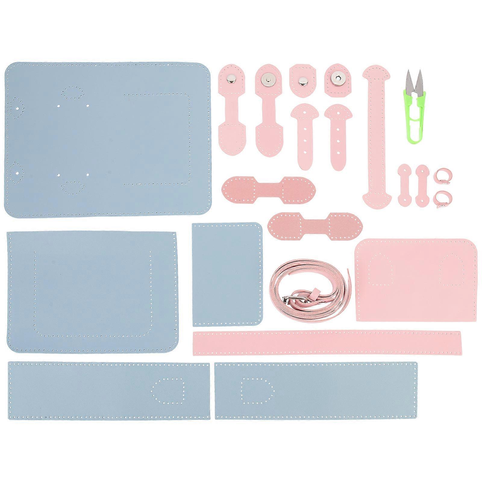 Diy Bag Kit Handmade Style Cross Body Bag Pink 9x18.5x19.5CM For Parent-Child Interaction 1 Set