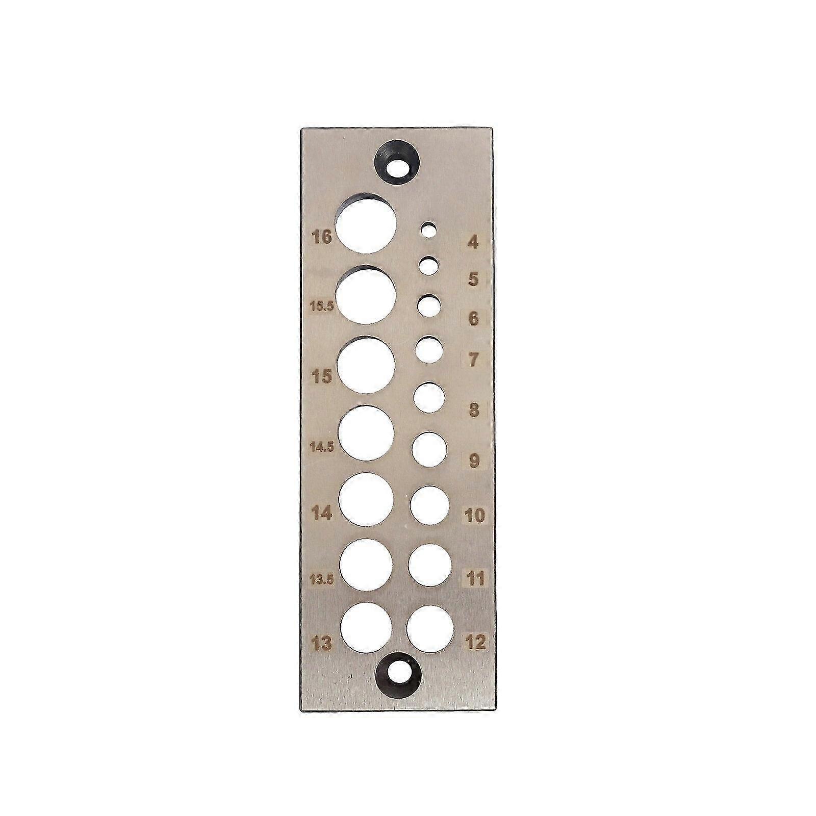Wood Dowel Rod Maker with 17 Holes Steel Dowel Plate for Metric and Imperial Dowel Production