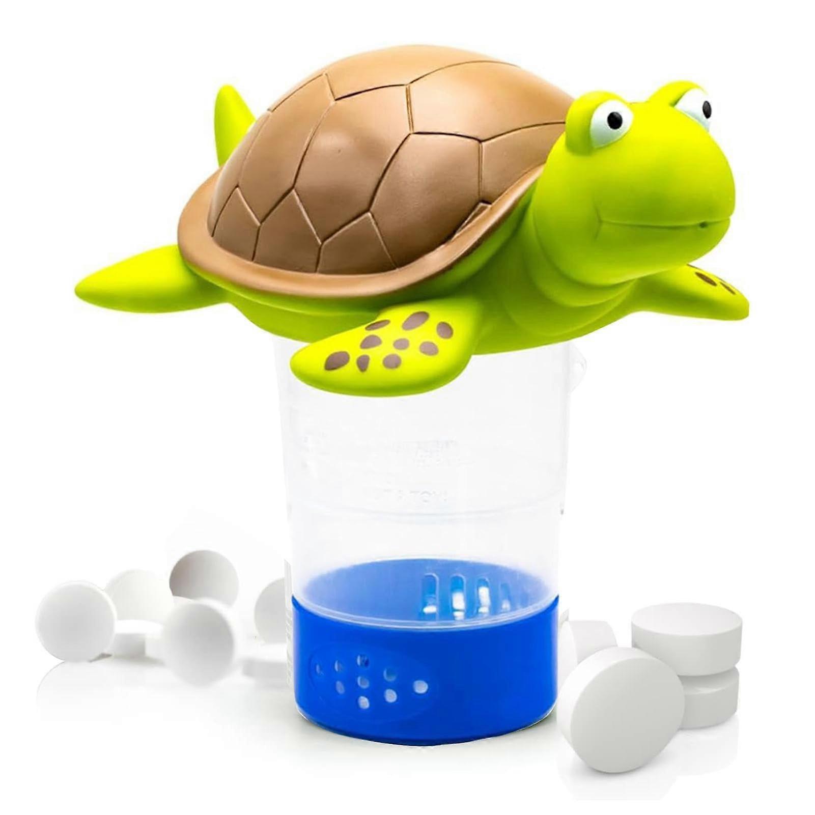 Chlorine Dispenser, Hot Tub Float with Turtle Design, Adjustable Pool Chlorine Float