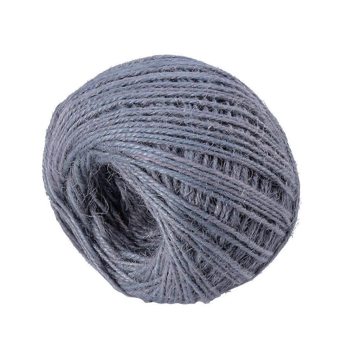 Crafts Twine String Natural Jute Rope Twine for DIY Projects Birthday Decoration Flower Packaging Rope Grey 1Pack
