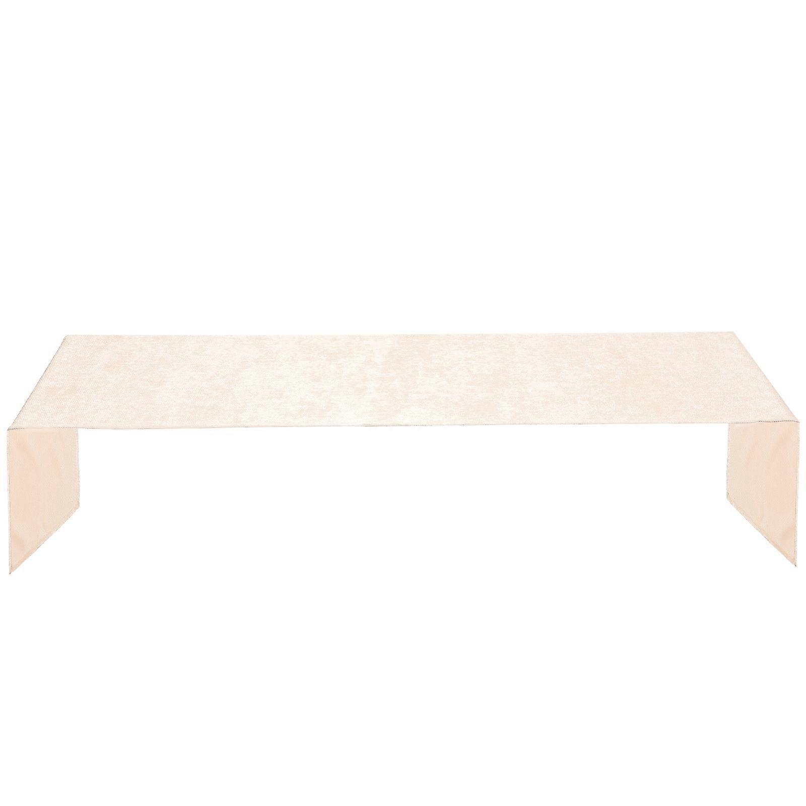 Washable Cloth Table Runner Rustic Farmhouse Design Table Runner for present Beige 240.00X29.50X0.80CM 1Set