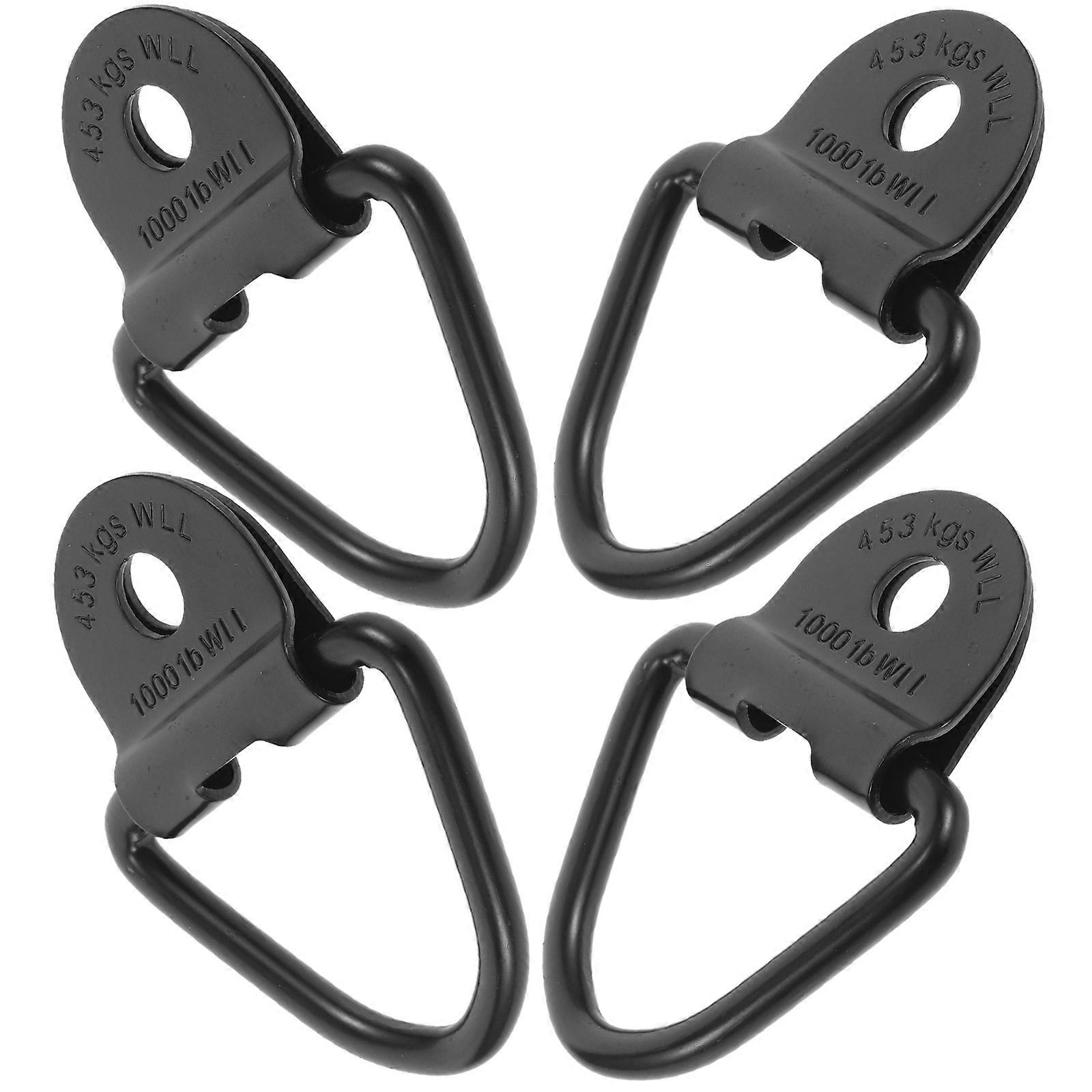 Heavy Duty Ring Tie Down Anchors with Screws & Washers – Secure Cargo Attachment for Trucks, Trailers & Beach Buggies – Stable Design for Effortless