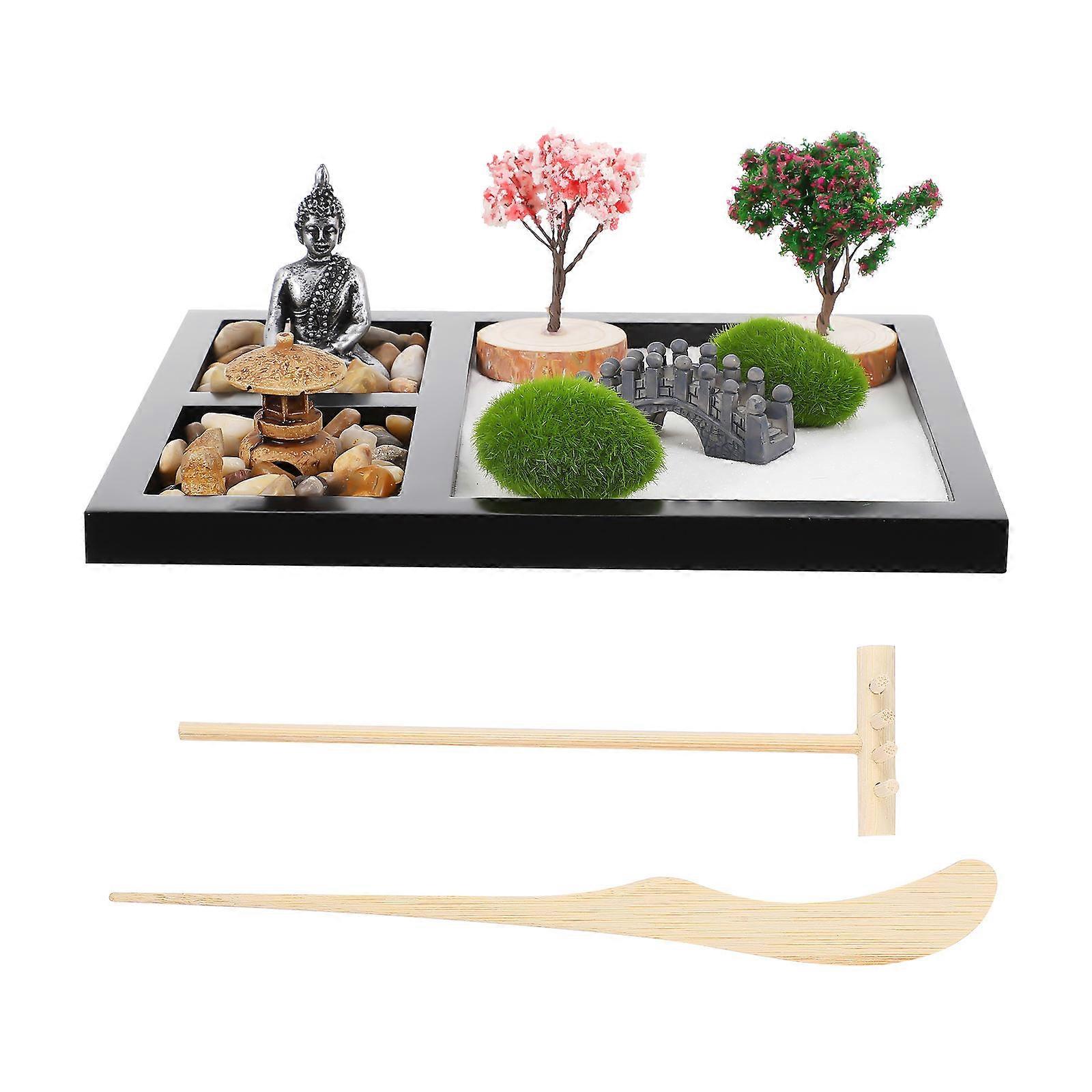 Home Table Decor Sand Table Ornaments Aroma Candle Holder Density Board Material Smooth Shape 21.5X17.5X1.2CM 1 Set