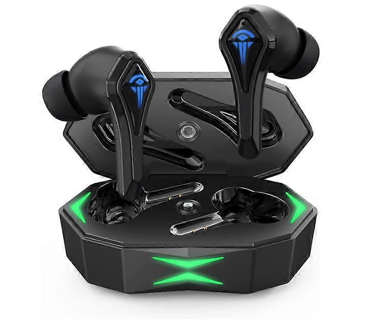 Bluetooth Earbuds, 50ms Low Latency Gaming Wireless Earbuds, Noise Cancelling, IPX5 Waterproof Deep Bass Music Mode for iPhone and Android(Black)