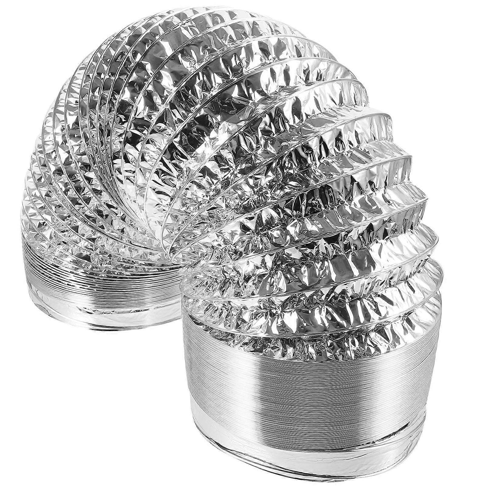 Tuyau de conduit Conduit de ventilation flexible pour tentes 180mm de diamètre Entrée d’air argentée 1Pc