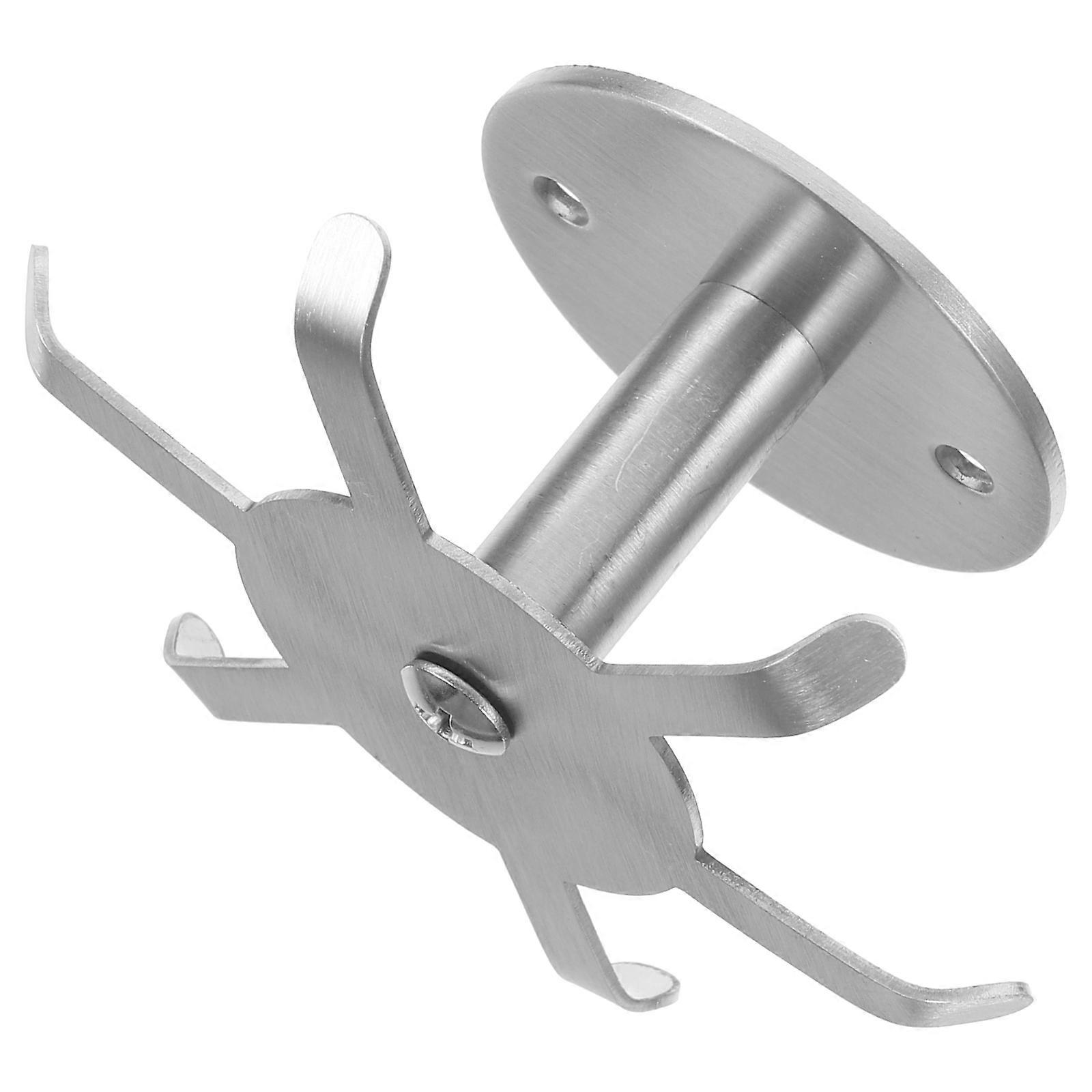 The **Stainless Steel Rotating Utensil Hook Under Cabinet Kitchen Storage Organizer Rack with Multi Claw Design** is a highly functional and space