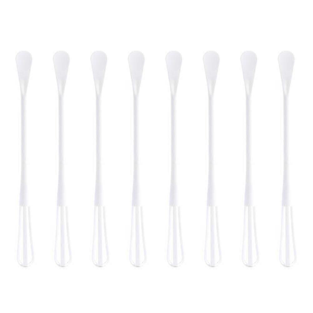 Multipurpose Kitchen Tools with Comfortable Grip for Efficient Mixing 8 Pcs White PP Material