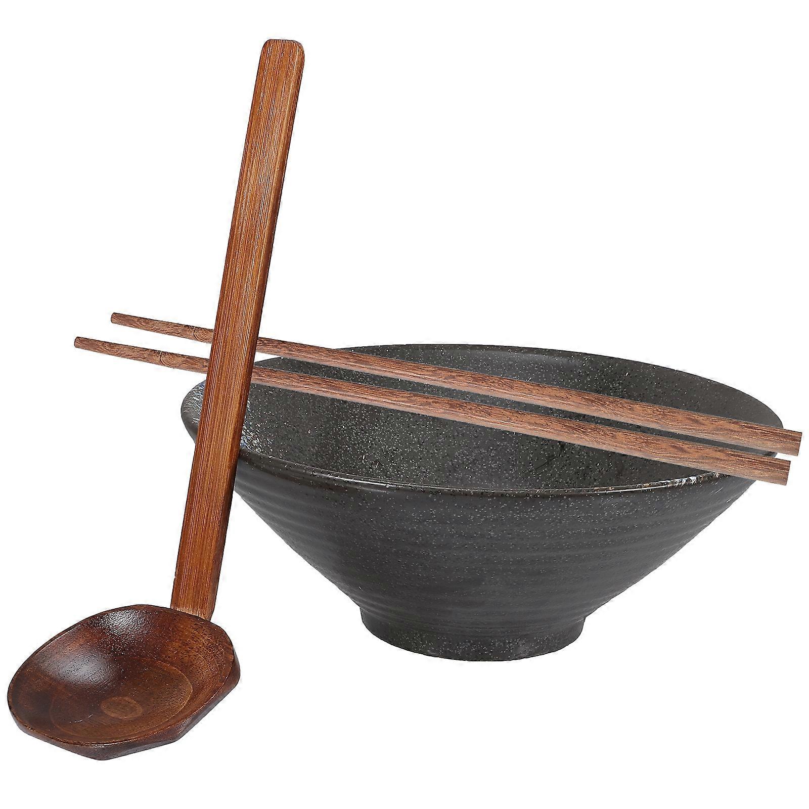 Ramen Bowl Ceramic Japanese Style Home Use 8X20CM Soup Bowl 3Pcs