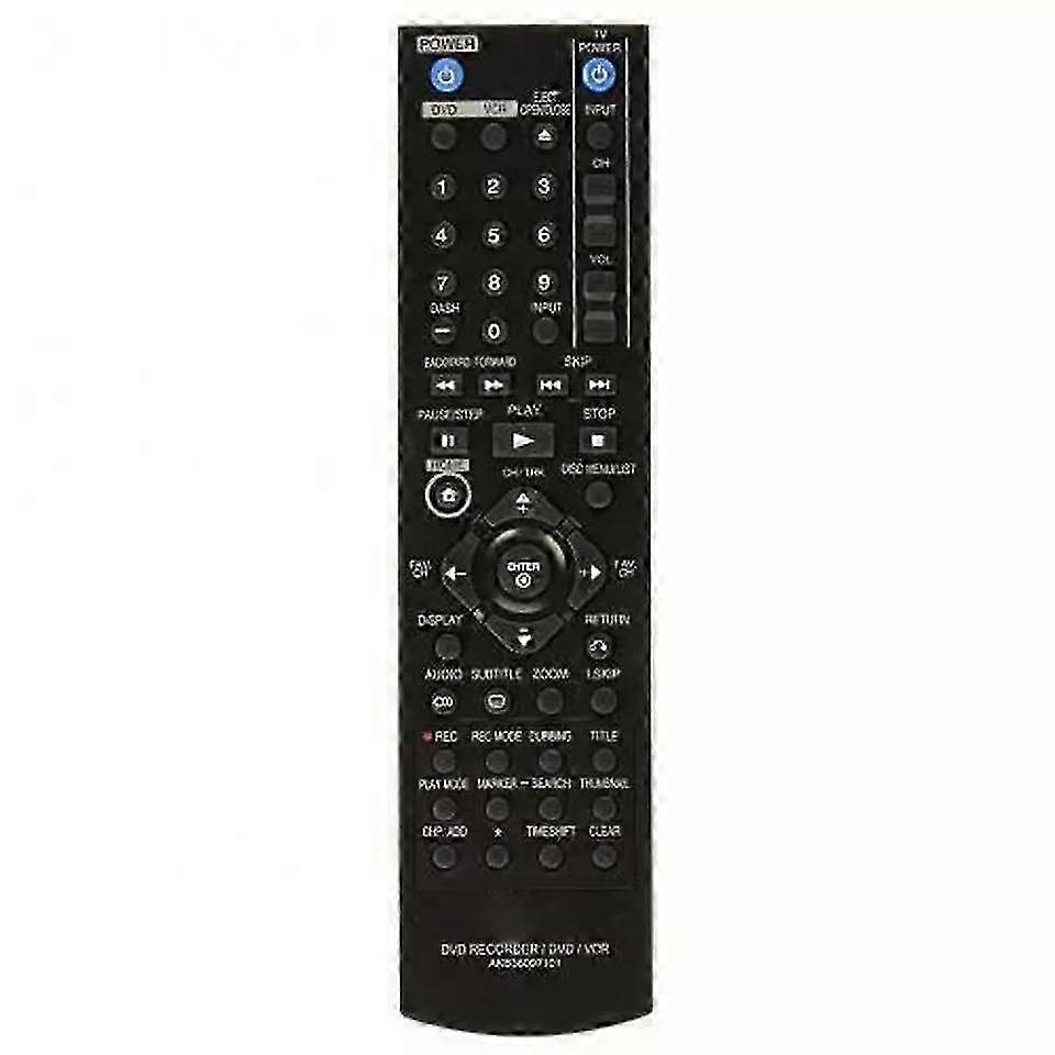 New AKB36097101 For LG DVD VCR DVDR Remote Control RC286H RC297H RC397H RC897T