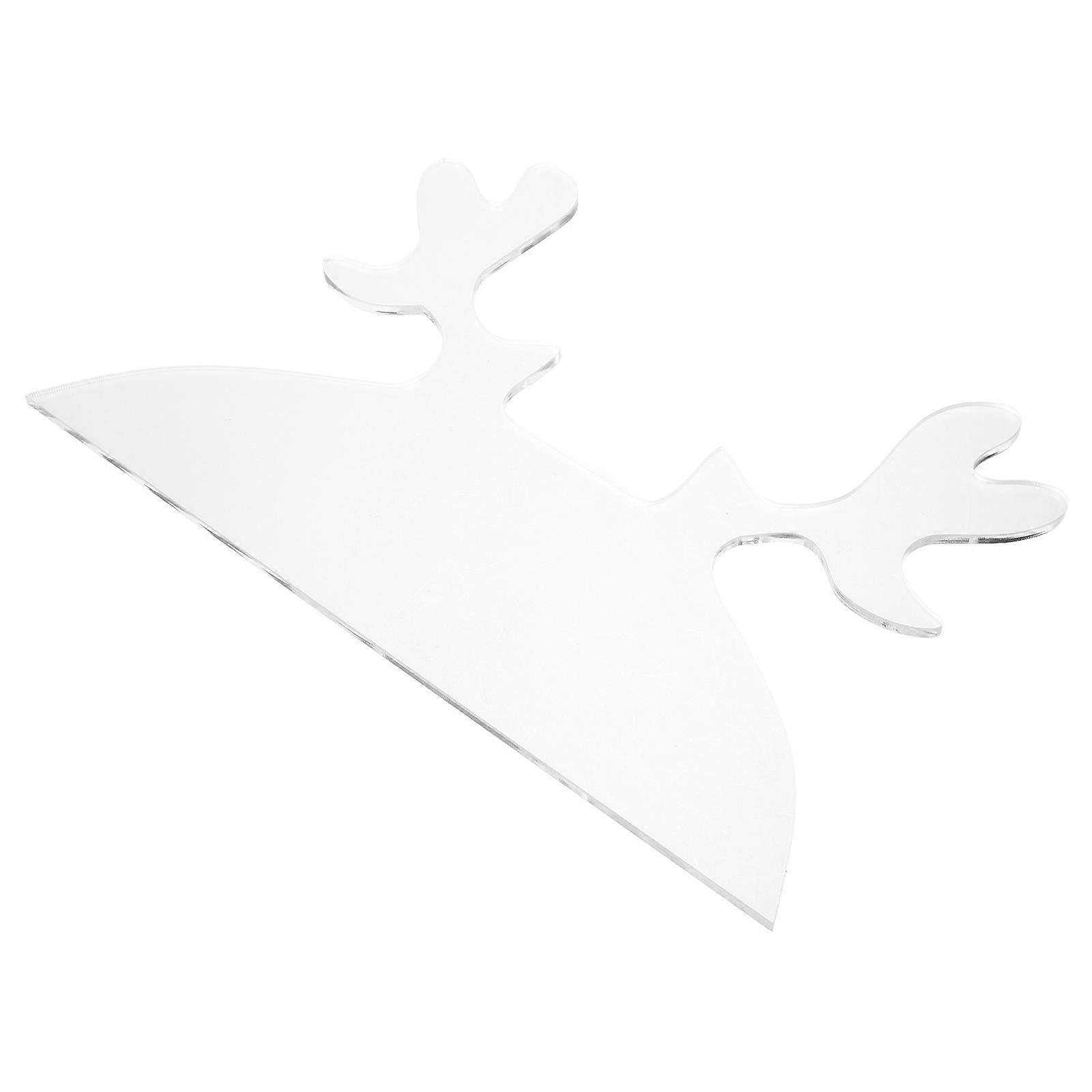 Charcuterie Board Template Set Clear Acrylic Cutting Board Handles Stencils Christmas Kitchen Tool Rectangular DIY Template for Chefs 1Set