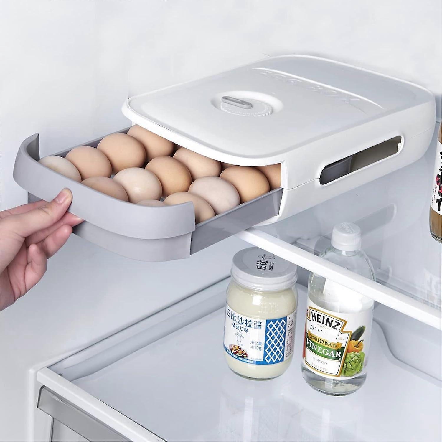 1 egg box, drawer-style egg box