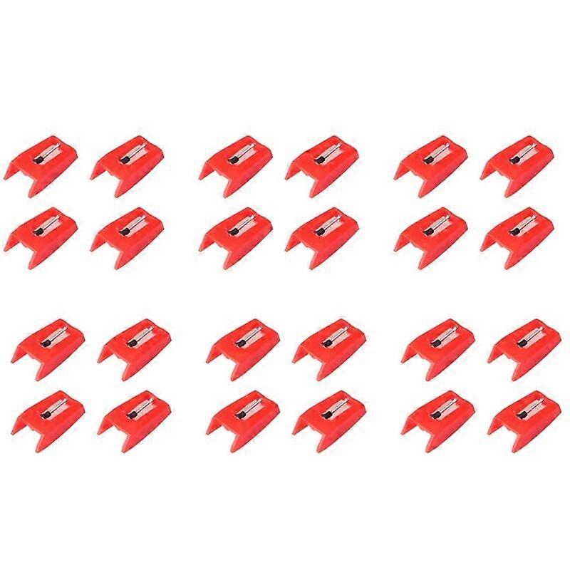 24pcs stylus needles for record player, universal replacement needles for vinyl.