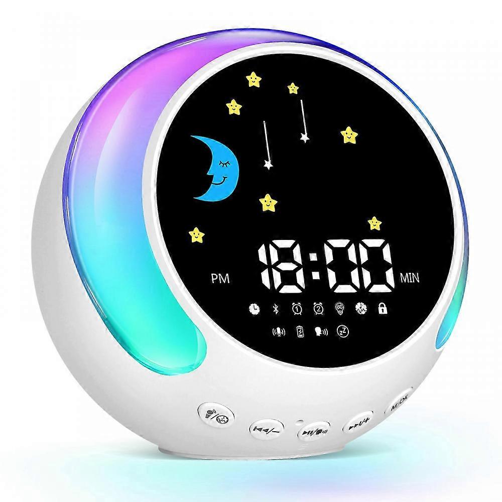 Routine Helper Sleep Trainer, Kids Alarm Clock,nursery Noise Machine &amp; Night Light With Nap Timer Compatible with Younger Chil