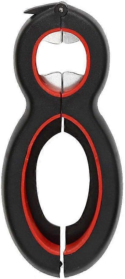 6-in-1 Can Opener - Multifunctional Bottle Opener, Non-Slip Grip for Weak-Handed & Elderly