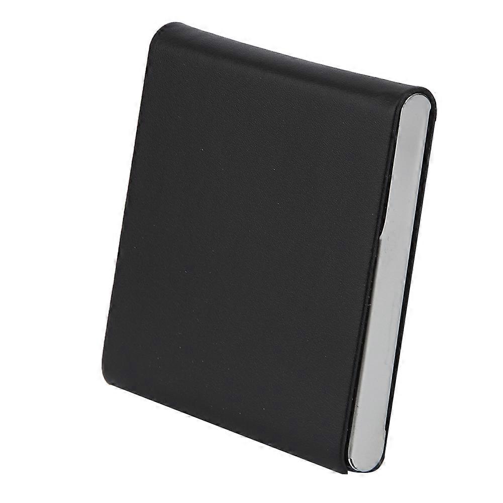 Synthetic Leather Cigar Case for 10 Cigarettes (Black)