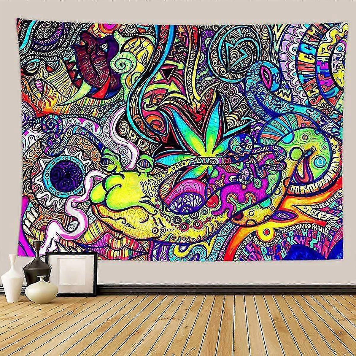 Abstract Psychedelic Tapestry Trippy Wall Hanging Decor