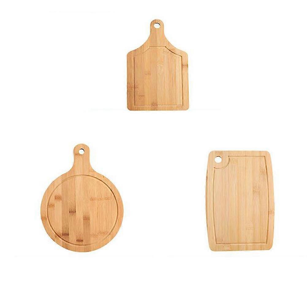 Home Simplicity Cheese Board Bamboo Round 33x25cm Cutting Serving 1Pack