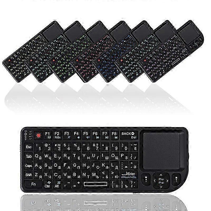 A8 3 In 1 Mini Handheld 2.4G RF Wireless Keyboard With Touchpad Mouse For PC Notebook Smart TV Box Spanish Russian