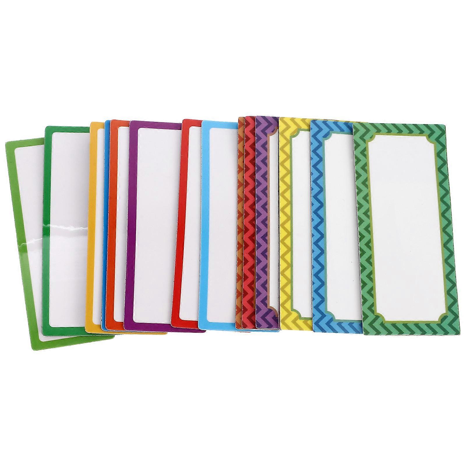 Blank Magnetic Name Tags Reusable Name Tags Whiteboard Use 8x4cm Writable 16Pcs