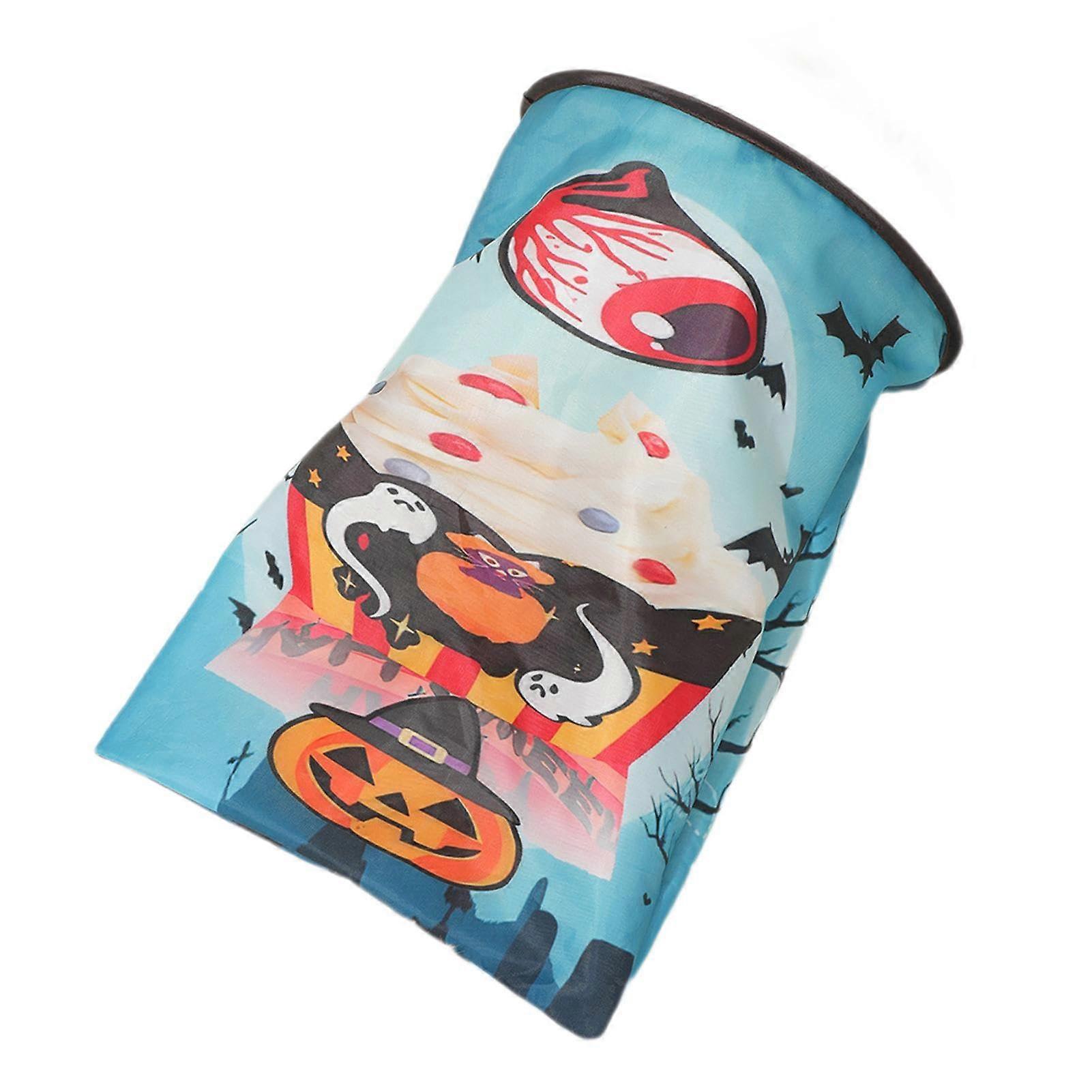 Halloween Pattern Cat Tunnel Bed Toy with Ball (Pumpkin Design)